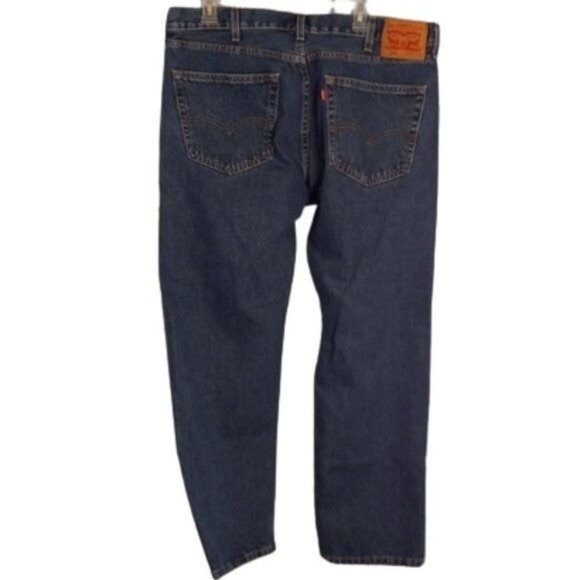 Levis 505 Size 38x29 Mens Regular Fit Straight Leg Jeans Blue Denim Classic 2018 - Picture 5 of 11